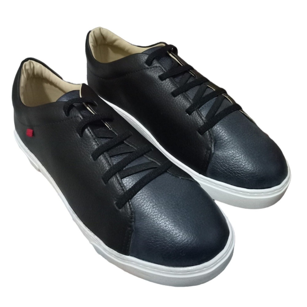 Marc Joseph New York Clarkson St Mens 6.5 Black Ice Blue Grain Leather Sneakers - Picture 10 of 14